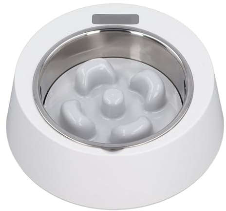 Gamelle à Alimentation Lente, Bols de Nourriture pour Chien Anti-étouffement avec Balance Alimentaire Intégrée, capacité de 500 G, Bol d'alimentation Numérique incliné pour