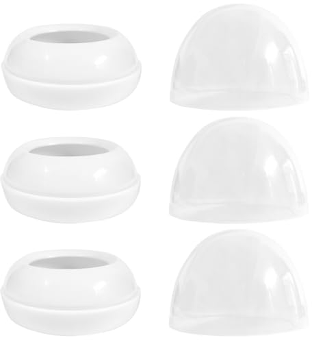 ROMIRUS Bottle Cap with Screw Ring Set Compatible with Both Avent Natural and Avent Anti-Colic PP Glass Baby Bottle, 3 Sets