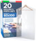 Sacchetto Porta Abiti 60x100cm Busta Copriabito da Guardaroba in Plastica Trasparente Impermeabile Protezione da Polvere per Giacche Camicie Vestiti e Pantaloni - 20 Sacchetti
