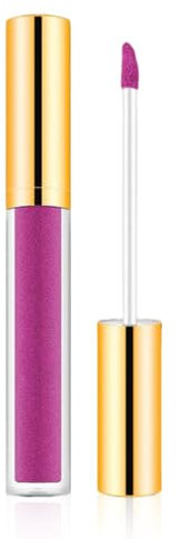 Lipgloss Glänzend, 2025 New Metallic Liquid Diamond Glitter Lippenstift, Flüssiger Lippenstift 3D Glanz Finish Feuchtigkeit Durchsichtig Glitzer, Lippenpflege für Trockene Lippen (D02, 6ml)