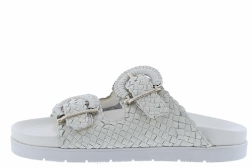 Sioux Damen Jamescha Keilabsatz-Sandale, Offwhite, 41 EU