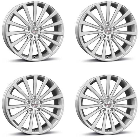 4x Borbet Felgen BLX 8.5x20 ET45 5x108 brilliant silver kompatibel mit Volvo C40 EX40 S40 S60 S80 S90 V40 V50 V60 V70 V90 XC40 XC60 XC90