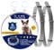 DOINEUFL 2 Pack Collar for Cats, Cat Collar to Prevent Infections, 15in Safe Waterproof Adjustable Cat Collars with Bell, Age over 7 Weeks, Contains Natural Essential Oils (Grey)