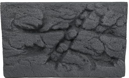 Lucky Reptile Rock Background - Scape it Easy - Basalt Grey, 48 x 29 cm, passende für Starter Kits 50 cm