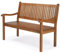 LEADZM Gartenbank,Holzbank,Holz Wetterfest,2-3 Sitzer,127 cm,Ergonomisch gestaltete Rückenlehne und Armlehnen,Bequem Balkonbank,Paulowniaholz,363 kg Belastbar,für Garten,Terrasse,Balkon