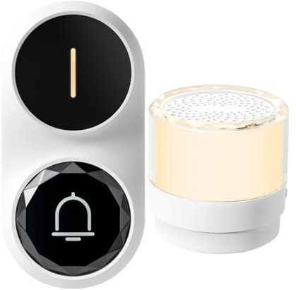 Wireless Doorbell Adjustable Volume, 26 Different Ringtones Door Bell Ringer for Kids Room Teachers Classroom Home Office