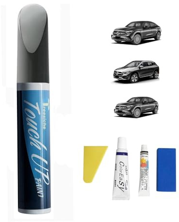 Treesiche Lackstift Auto für Mercede-Benz, Lack Reparatur Kit Lackierstift und Pinsel 2 in 1, Auto Kratzer Reparatur Stift für Autos Reparaturwerkzeug für Mercede Zubehör, Mountain Grau (787)