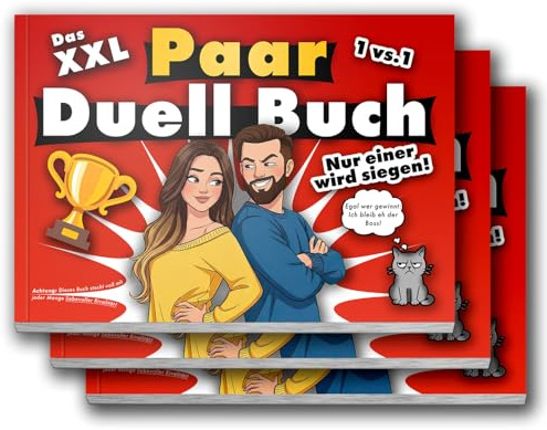 Das XXL Duell-Buch für Paare | Lustige Spiele für Deinen Partner & Dich | Mit Couple Challenges zum Lachen, Wundern, Necken & näher Zusammenfinden, Tolles Geschenk: Jahrestag, Hochzeit, Date-Night (3)