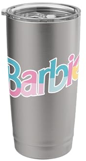 Barbie - Logo Dreamhouse Colors Stainless Steel Insulated Tumbler