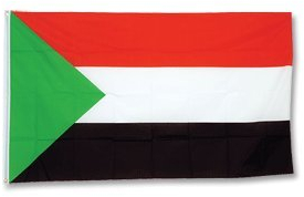Prom Sudan Flagge Fahne 90 * 150 cm