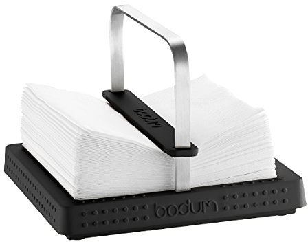 Bodum 11231-01 Bistro Serviettenhalter, 20 x 20 cm