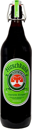 Hirschkuss 38% 1,0l Schnackelverschlussflasche
