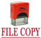 FILE COPY Selbstfarber Stempel Buro stationar Bedrucktes Glanzend Stamp