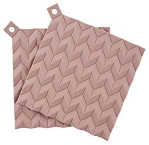 RIG-TIG HOLD-ON Topflappen, 2 Stck. -Misty Rose, Silikon, 19x1x19