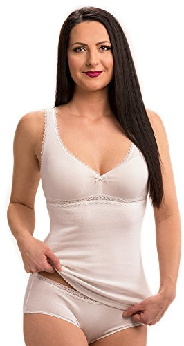 HERMKO 15804740 Damen BH-Hemd aus 100% Bio-Baumwolle