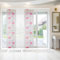 Bestlivings Flächenvorhang Elena 3er Pack mit Druck/Motiv 60 x 260 cm (B x H) in Himbeere Floral, Schiebevorhang mit Print