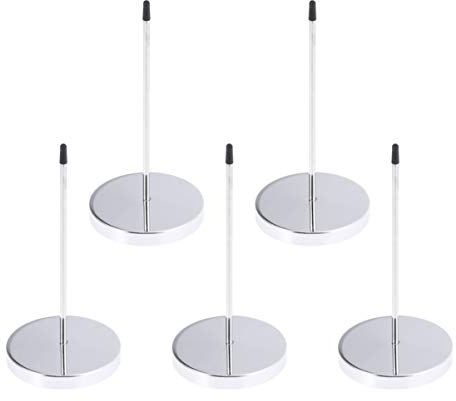 NUOBESTY 5 Piezas Sostenedor para Factura de Acero Inoxidable con Clavo para Notas Billetes Recibos