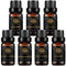 Aromatherapie Sandelholz ätherisches Öl Set für Diffusor, 100% reine Zeder ätherische Öle Kit, 7X10ml therapeutische Grade Jasmin ätherische Öle Set - Frankwese, Myrrhe, Patchouli, Ylang Ylang Öl
