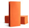 Alvotex CHIC Airlaid 50 Servietten, 1/8 Falten Stoffähnlich, hochwertige Einwegserviette, 39x40cm, Orange