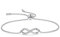 F.ZENI Damen Armband 925er Sterlingsilber verstellbare Infinity Armbänder Jubiläums Geburtstags Schmuck Geschenke
