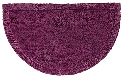 Erwin Müller Duschvorlage Uni Serie Stuttgart Beere Größe 50x80 cm - Unterseite rutschhemmend, mit Schnürung, 100% Baumwolle