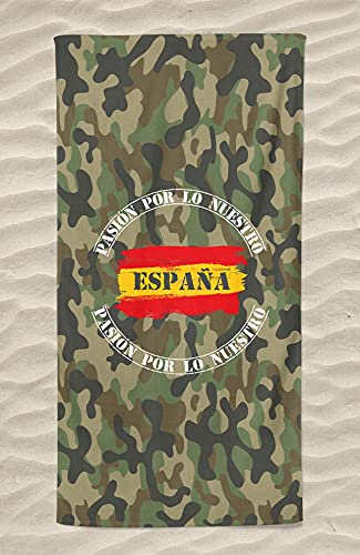 PORRAS ESTAMPACION & BANDERAS Toalla Ejercito Español Algodon y Poliester 100x150 cm 450gr