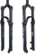 BOLANY 26/27.5/29 Mountainbike Luftfedergabel Stoßdämpfer Rebound-Einstellung 1 1/8 Gerade Gabelschaft QR 9mm Federweg 100mm Manuelle/Fernbedienungssperre Passend für Mountain/Rennrad