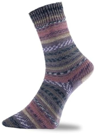 Pro Lana Golden Socks 4-fach Matterhorn 450.11 - altrosa/beige/ocker/anthrazit