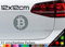 Bitcoin Logo Aufkleber Coin Währung Symbol BTC digital Mining Krypto JDM 12x12cm in 21 Farben