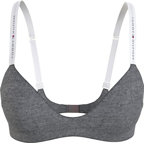 Tommy Hilfiger Damen Triangel BH Stretch, Grau (Light Grey Heather), S