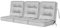 Bjird Bankauflage für Gartenmöbel, Gartenbank, Polsterauflage für Hollywoodschaukel, Auflagen für Gartenschaukelkissen, Sitzkissen, Stuhlauflage, Indoor/Outdoor - Aschgrau - 180 cm (3 x 60 cm)