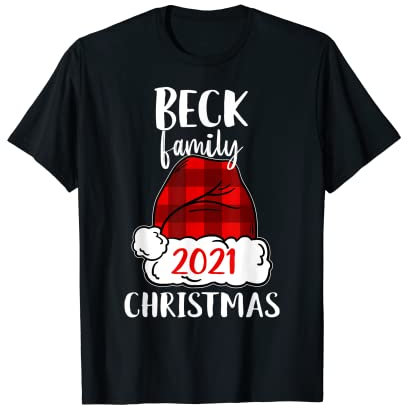 Christmas 2021 Beck Pyjama, Weihnachtsmann-Mütze T-Shirt