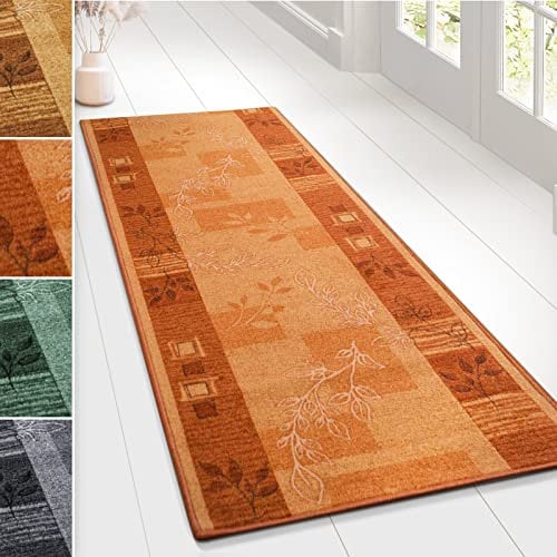 der Meisterei Teppichläufer auf Maß Flur Läufer Brücke Teppich Agadir Akzent Wohnteppich Terra Meterware rutschfest 67 cm breit 67 x 180 cm