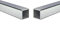 Vierkantrohr aus Edelstahl, 25 mm x 25 mm x 1,2 mm x 300 mm, 2 Stück 304 SS Vierkantrohre, 1,2 mm Dicke, poliertes Finish aus Bopao dao