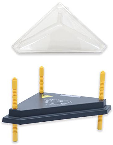 eivolution Eck-Küken Wärmeplatte inkl. Schutzhaube 40x40 cm I 24W I höhenverstellbar I Heizplatte zur Kücken-Aufzucht I geeignet für alle Geflügelarten wie Hühner, Wachteln, Puten