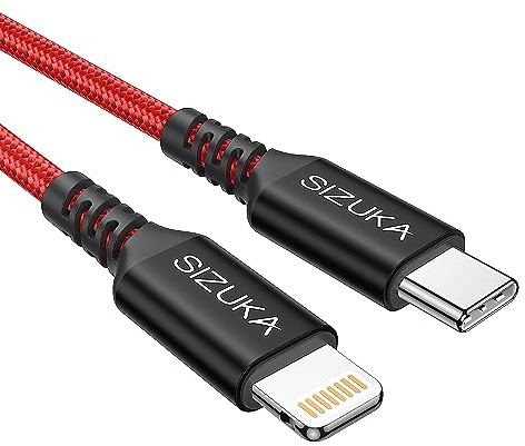 SIZUKA USB C auf Lightning Kabel [3M], MFi Zertifiziert Power Delivery Typ C to iPhone Ladekabel kompatibel mit iphone 13 Pro Max/13/12 Mini/1211/11 Pro/XR/XS/X/SE2/8/8 Plus