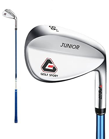 Cuneo di sabbia di alta qualità per golfisti juniores - Mazza da golf destra per ragazzi e ragazze con zeppe da golf a 56 gradi (9-12 anni con blu)