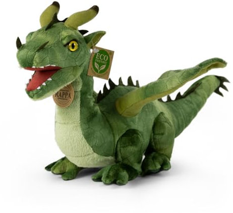 RAPPA Plüschdrache grün 40 cm UMWELTFREUNDLICH