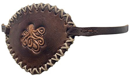 Tebinzi Cache-œil réglable pour pirate d'Halloween – Accessoire déguisement médiéval gothique Cosplay Steampunk