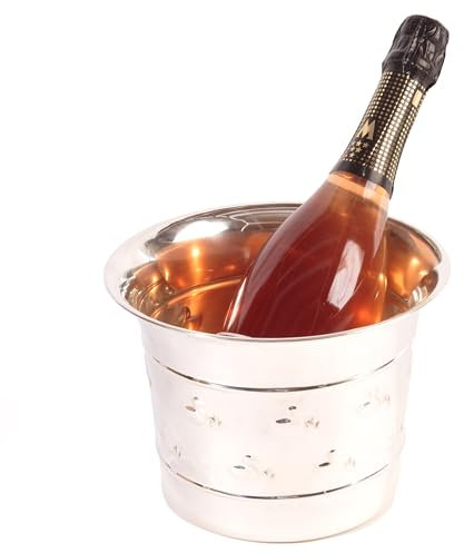 Sektkübel Sektühler Pflanzen Übertopf Metall mit Ente Prägung