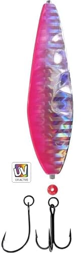 DEGA Lars Hansen Seatrout Inline-Blinker 18g oder 25g Mefo-Blinker Meerforellenblinker Küstenblinker (18g, Pink)
