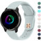 Mugust Bracelet pour Garmin Venu/Venu 2 Plus/Sq/Sq 2 Music - 20 mm - Bracelet de Rechange Classique en Silicone pour Homme et Femme - Vert Clair
