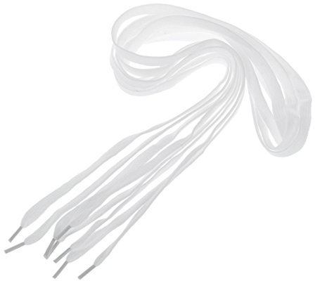 Simpls Cordones planos blancos 2 pares, , 120x0.8cm