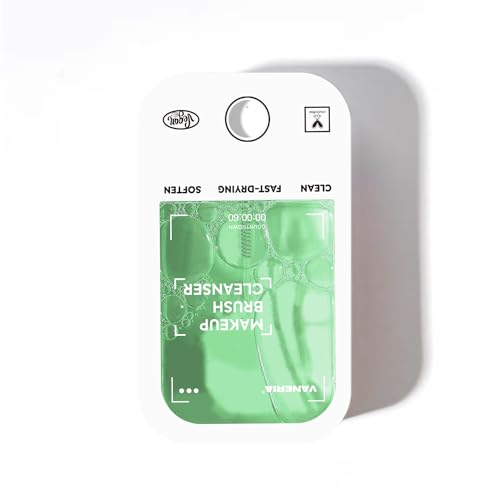 VANERIA Spray nettoyant pour pinceaux de maquillage, shampooing nettoyant pour outils de maquillage, séchage rapide, facile à utiliser (45ml) (Vert)