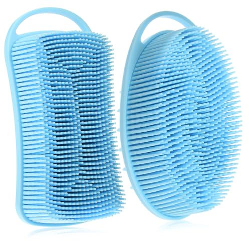 Didiseaon 2pezzi Spazzole Esfolianti Silicone Per Doccia Scrub Per Design e Profonda Della Facile e Portare
