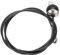 PATIKIL Pulley Cable, Adjustable Fitness Cable Pulley System Replacement Thick 4mm Heavy Gym Cable Pulley Attachment for Home Cable, Black (B-2m)