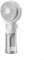 Portable Handheld Fan With Water Mist Spray, Rechargeable Mini Hand Held Fan, 4 Speed USB Water Mist Fan, Battery Powered Cooling Mist Fan(White)