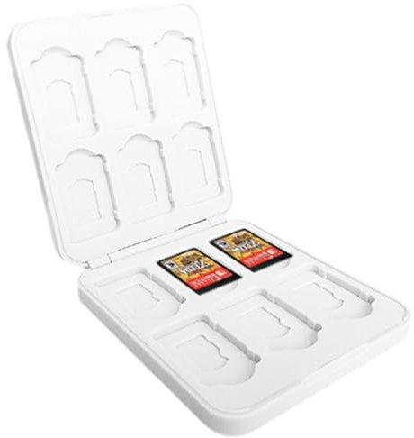 NHPY 1 Pezzi Grande Capacità Di 24 Schede,Custodia Per Switch, Porta Carte Da Gioco Magnetico, Switch Custodia Di Gioco Rigida Portatile e Sottile,Scatola per schede di archiviazione