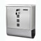 YCXJB Buzon Exterior Acero INOX con Compartimento para Periódicos, Buzón con Cerradura con Llave, Buzones de Gran Capacidad para Montaje en Pared 30 * 9 * 33cm