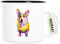 Huuraa Emaille Tasse Corgi Colorful Geschenk 300ml Vintage Corgi Geschenkidee